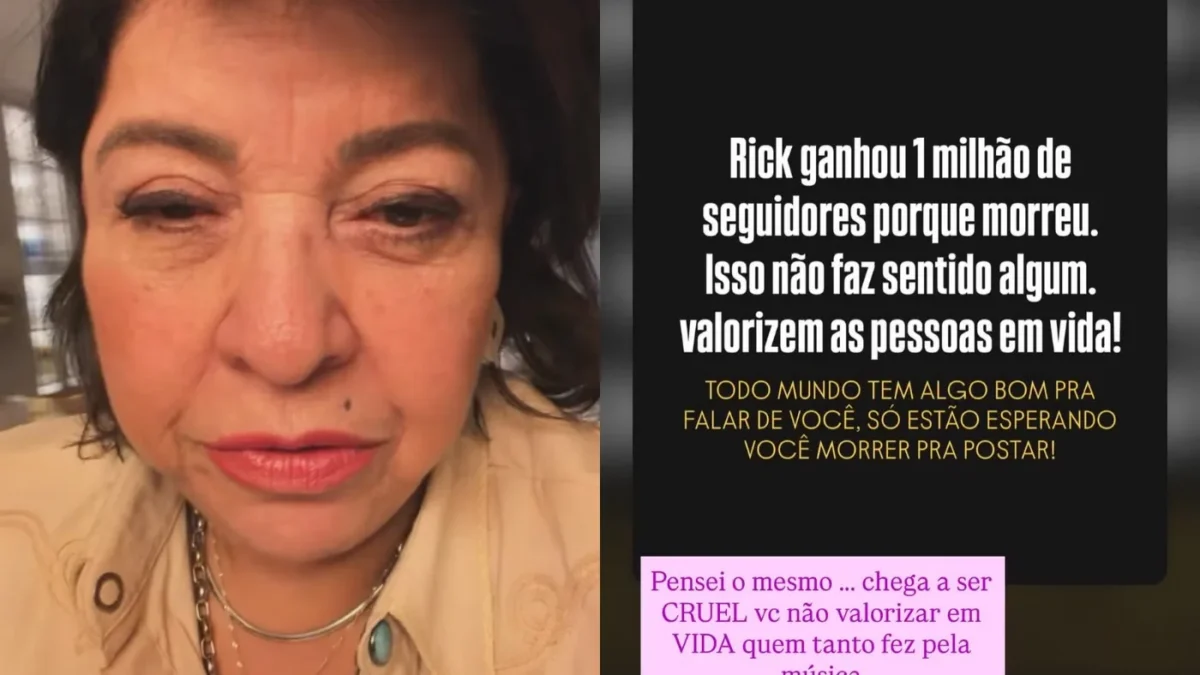 Miranda prudente critica 1 milhão de seguidores pós morte de Rick