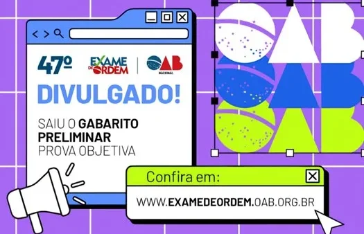 Gabarito preliminar OAB 47: confira a prova e prazo para recursos