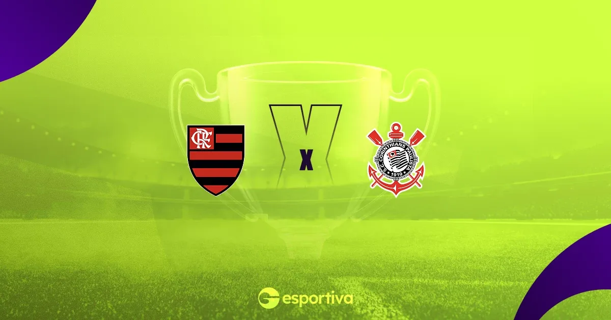 Flamengo x Corinthians hoje às 17h30: veja escalações e chances