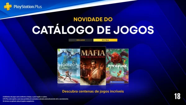 Sony PlayStation adiciona 9 jogos ao PS Plus Extra em outubro