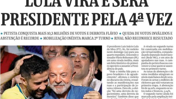 Edição especial da Folha sobre reeleição de Lula esgota em 24h