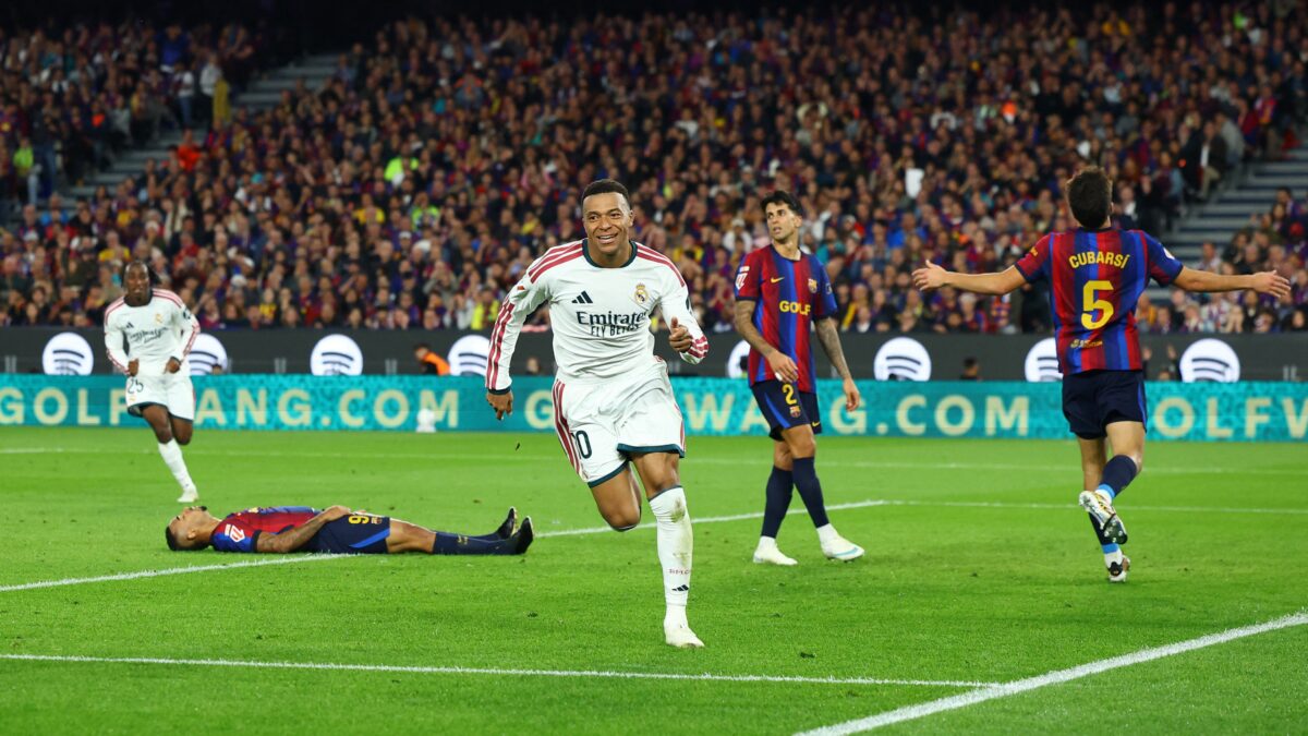 Mbappé faz 2 no clássico, alcança 100 gols e empolga Real Madrid