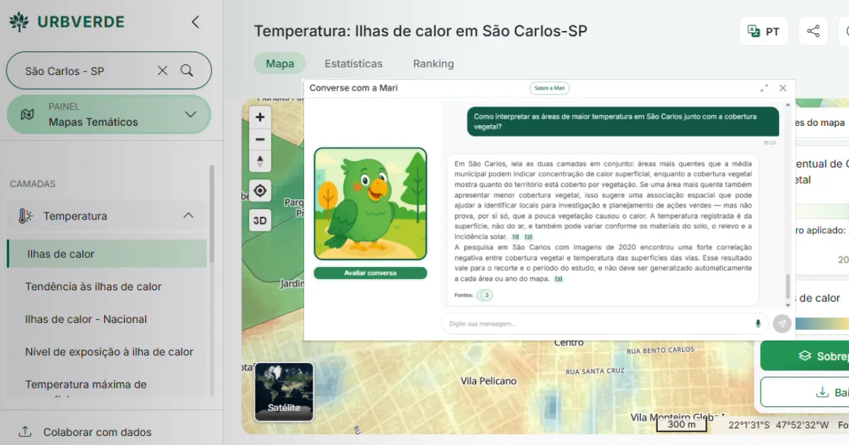 UrbVerde lança Mari, IA que transforma mapas ambientais em voz