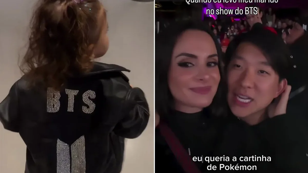 Filha de Neymar encanta em show do BTS em São Paulo com jaqueta