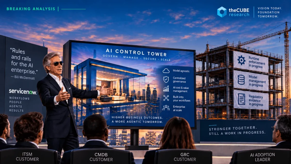 ServiceNow lança AI Control Tower com 500 clientes em 6 meses