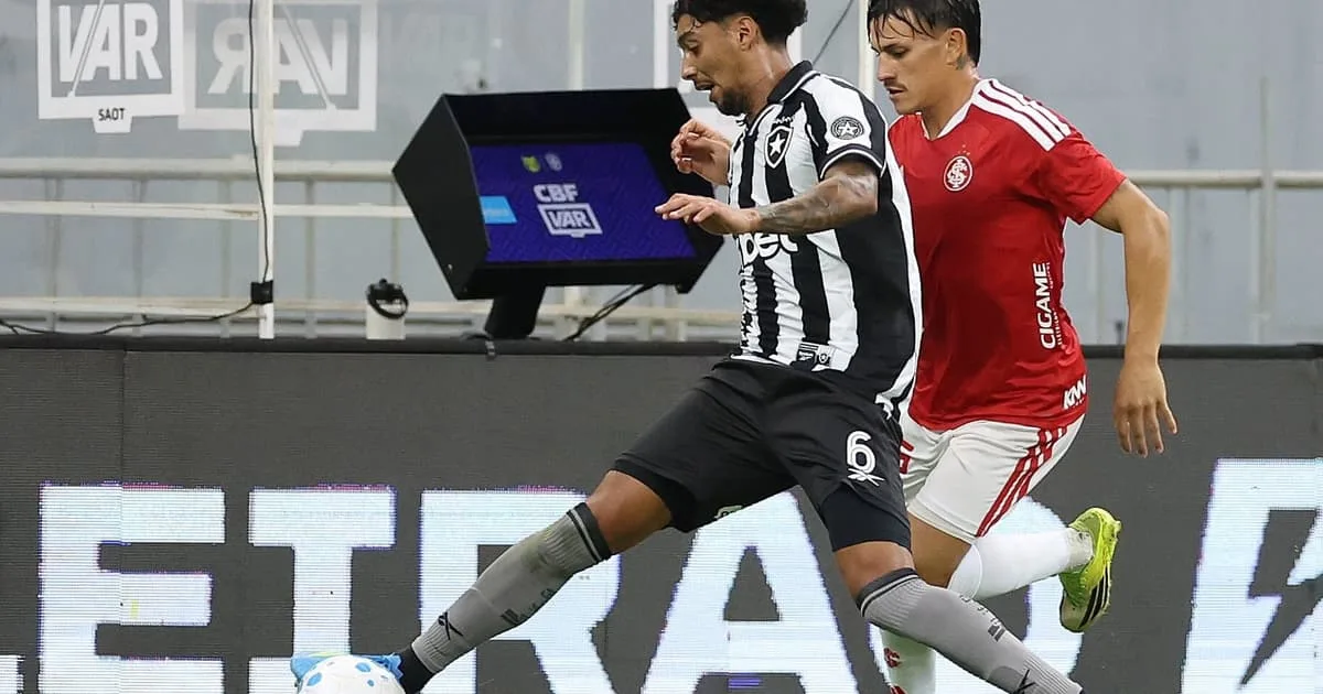 IA projeta empate em jogo decisivo entre Inter e Botafogo