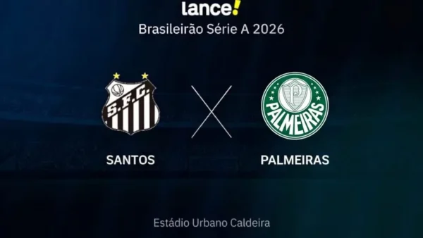 Santos x Palmeiras hoje 19h30: onde assistir ao vivo Brasileirão