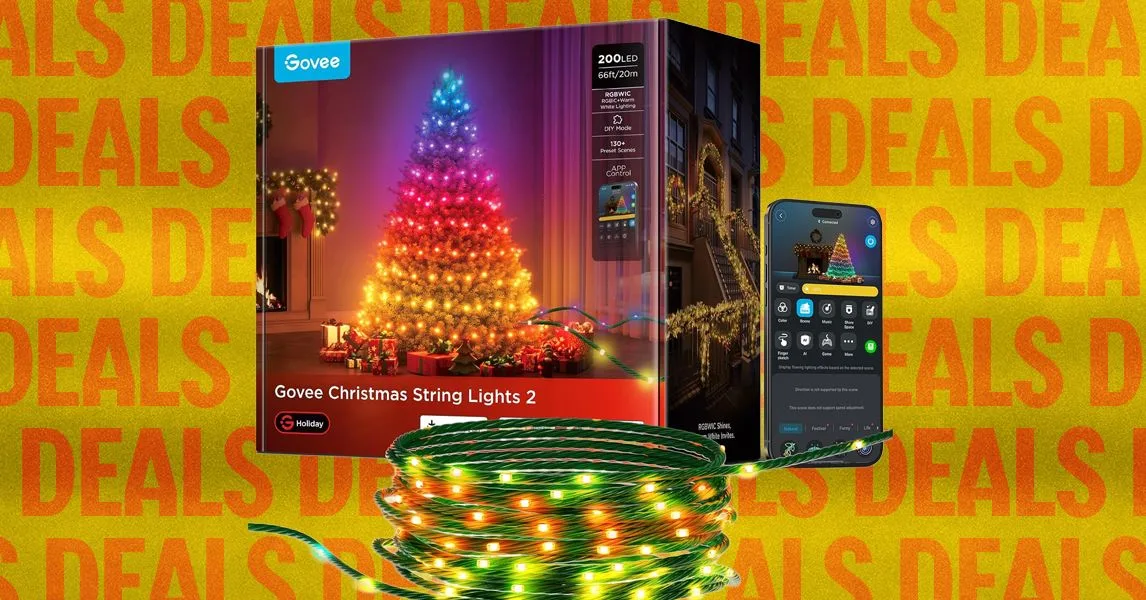 Luzes inteligentes Govee: até US$ 100 OFF para Natal 2026