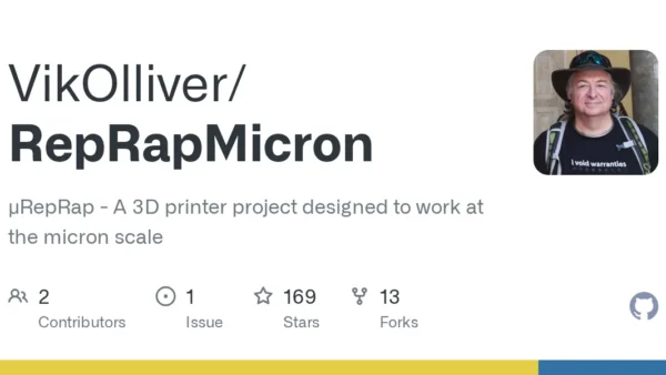 μRepRap revoluciona impressão 3D com precisão de 1 micrômetro