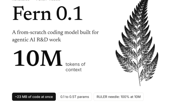 Mirendil lança Fern 0.1, IA que processa 10 mi tokens de código