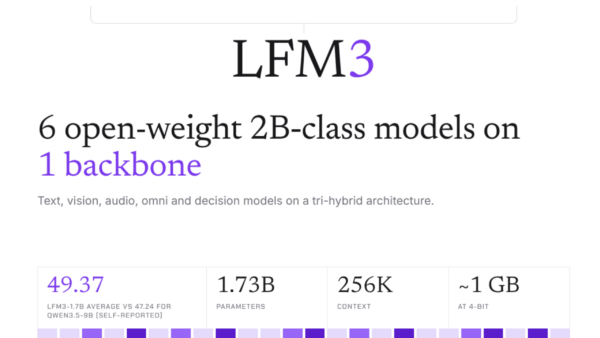 Liquid AI lança LFM3 com 6 modelos multimodais e supera LFM2