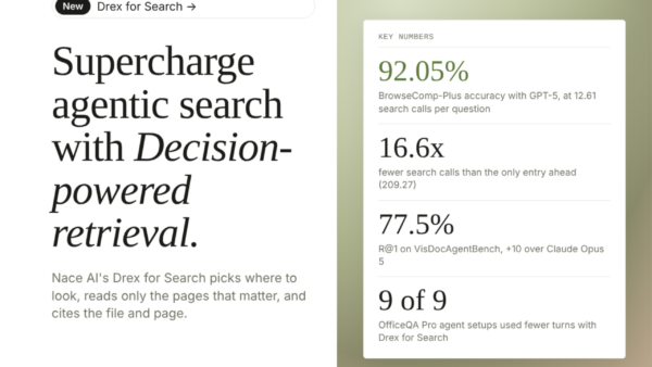 Nace AI lança Drex for Search para turbinar buscas em IA