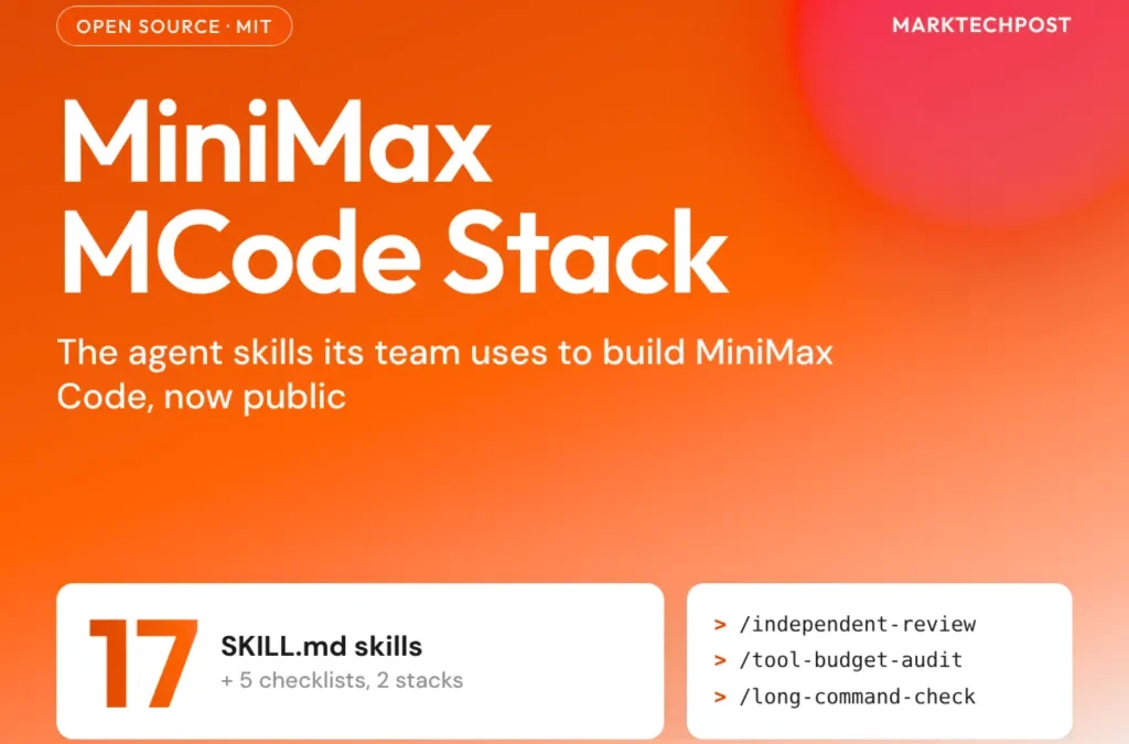 MiniMax Code lança MCode Stack com 15 skills open-source grátis
