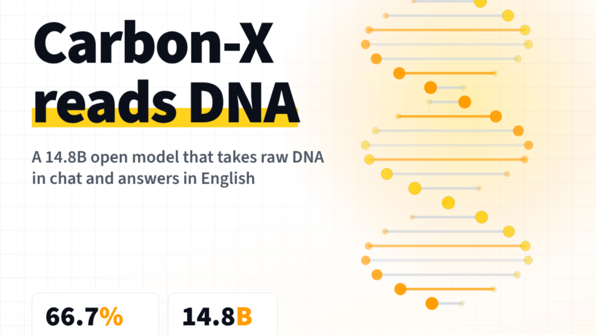 Hugging Face lança Carbon-X, modelo aberto de DNA