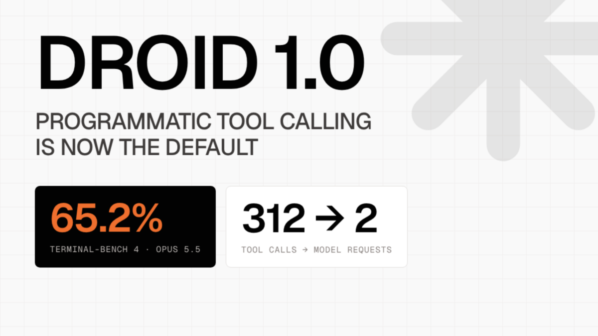 Factory lança Droid 1.0 com modo Script que corta 15% dos custos