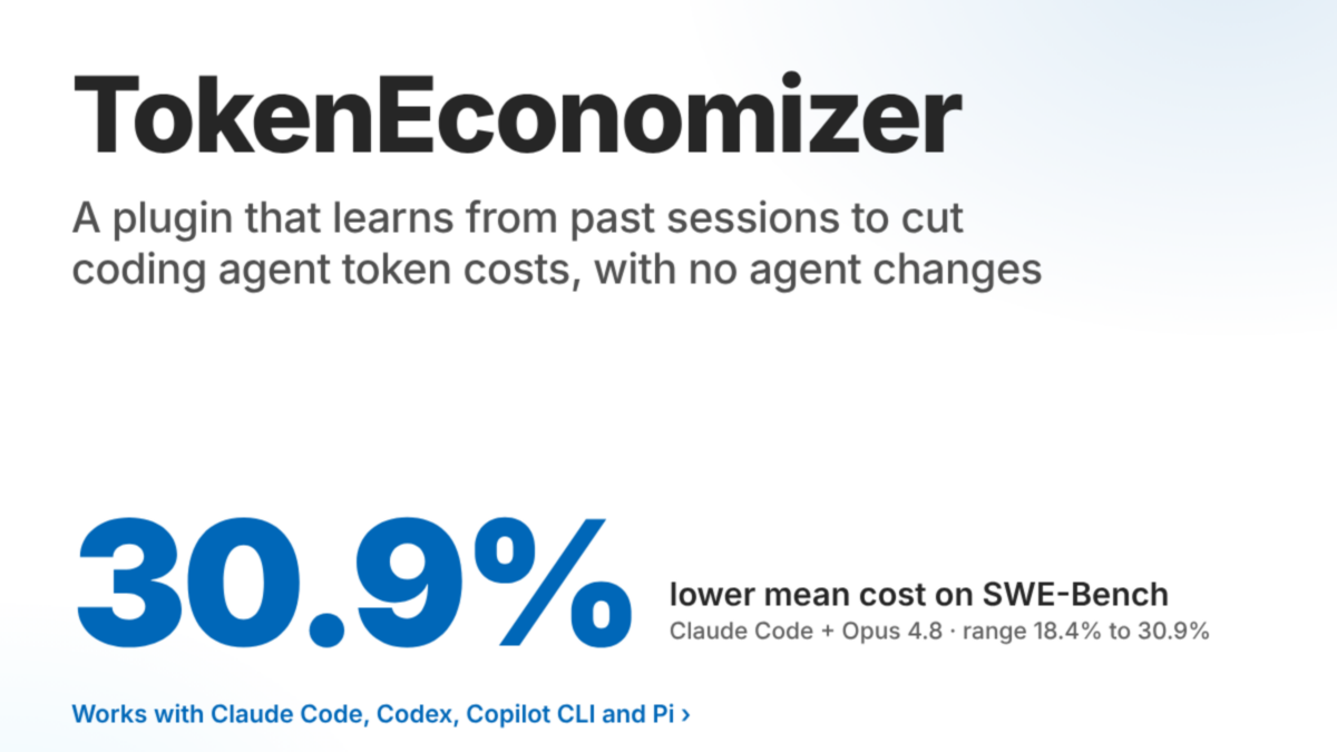 TokenEconomizer reduz custo de agentes de código em até 30,9%