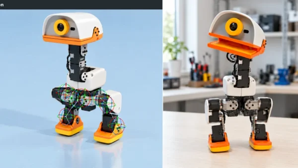 Microduck treina em NVIDIA Isaac Lab e anda no robô real hoje