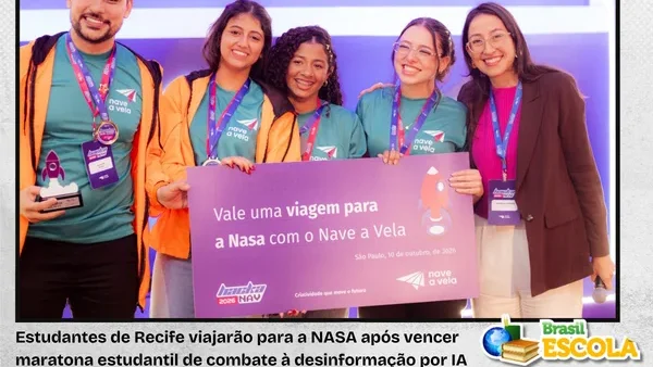Brasileiras de 14 anos vencem HackNAV com projeto contra fake news