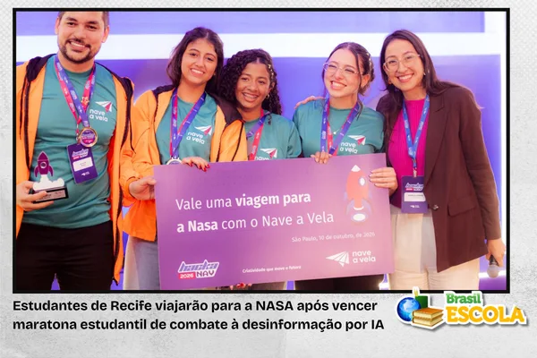 Brasileiras de 14 anos vencem HackNAV com projeto contra fake news