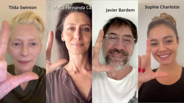 Mark Ruffalo e Tilda Swinton pedem voto para Lula em vídeo hoje