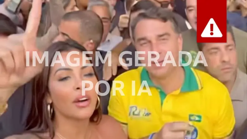 Perfis com mulheres de IA simulam apoio a Flávio e vendem conteúdo adulto