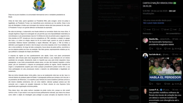 Flávio Bolsonaro foge aos EUA e rejeita vitória de Lula hoje