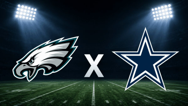 Eagles x Cowboys hoje: duelo decisivo sem Jalen Hurts às 21h15
