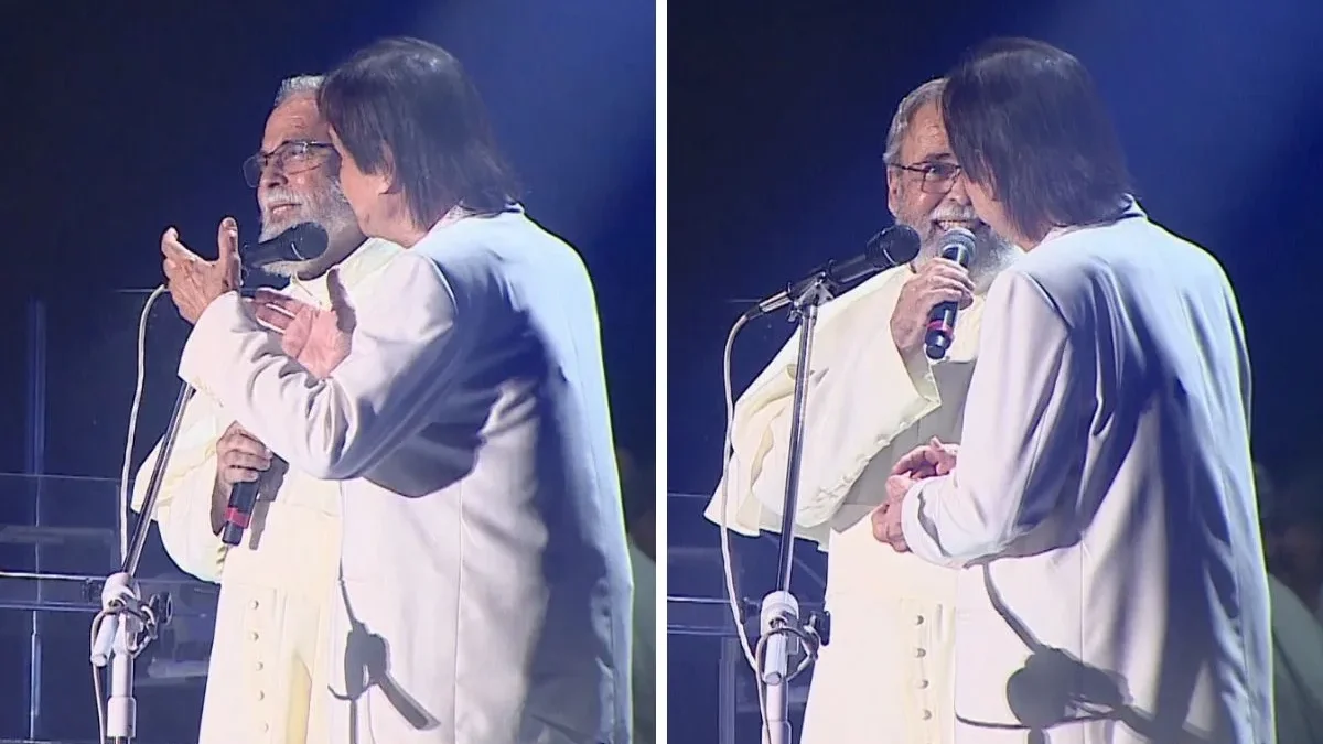 Padre Antônio Maria celebra 50 anos de sacerdócio com Roberto Carlos