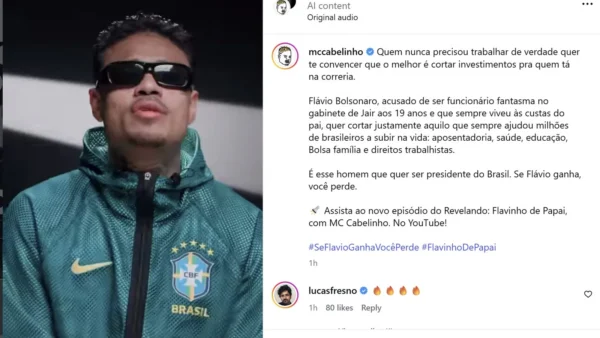 Meta bloqueia no Instagram vídeo de Flávio Bolsonaro por TSE