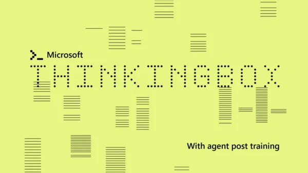 Microsoft lança ThinkingBox e melhora IA em 50 passos de treino